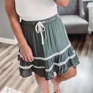 Olive Green Skirt